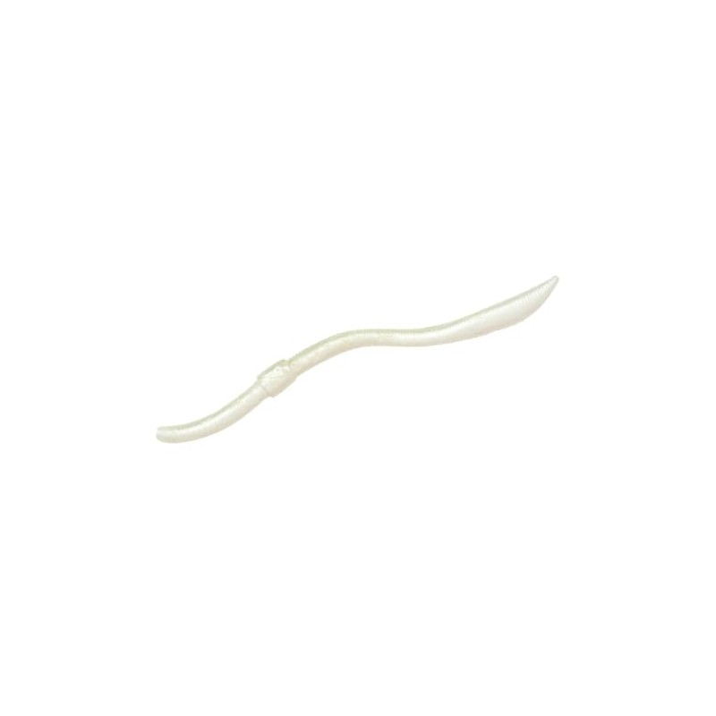 Spro Freestyle Twitch Worm Rubber Worm, Colour: Pearl