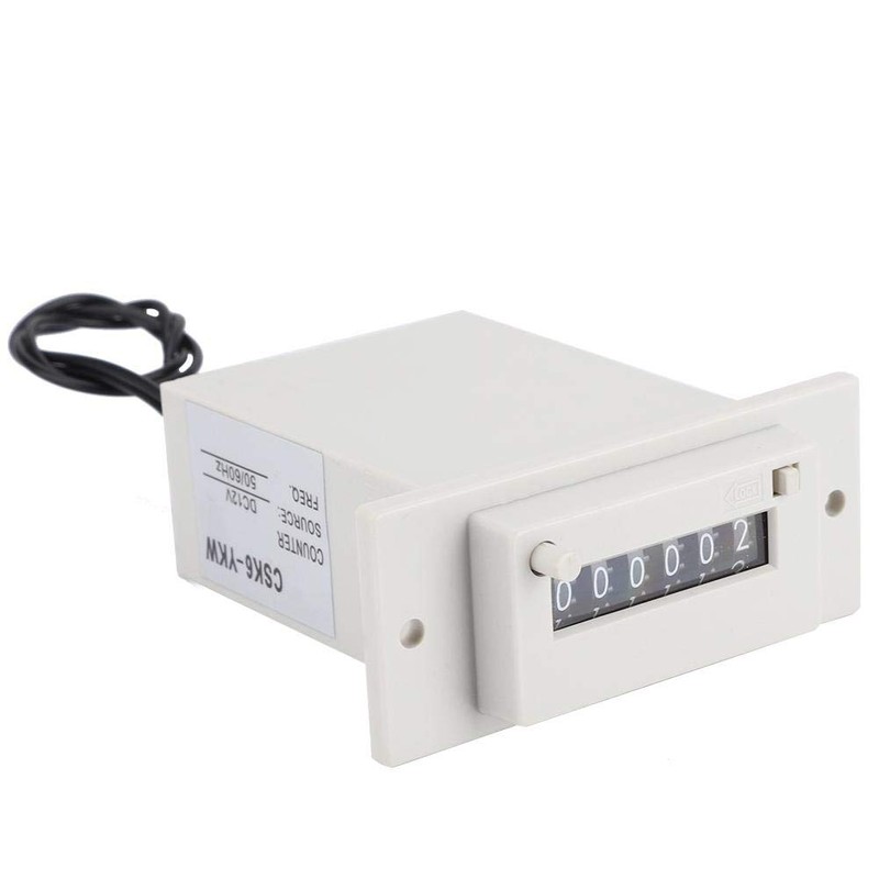 CSK6-YKW Electromagnetic Counter Digital Pulse Counter 6-Digit 0- Electronic Counter