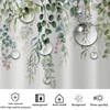 FAIRYGATE Extra Long Shower Curtain Sage Green Leaves Shower Curtains