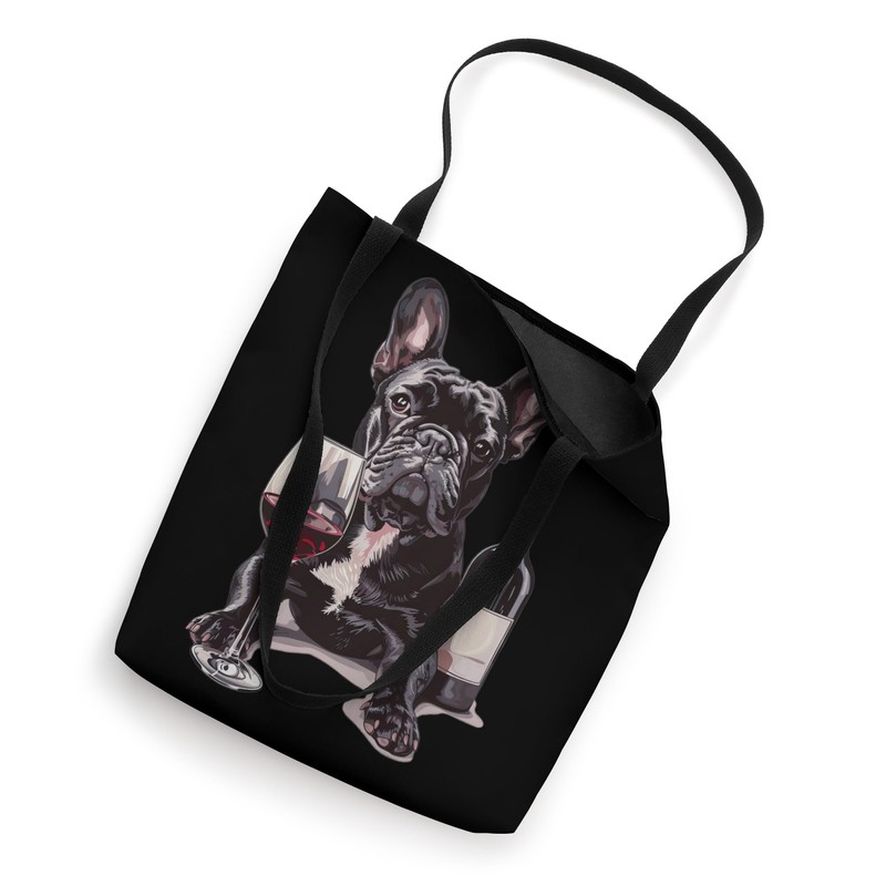 French Bulldog Wine Tote Bag
