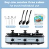KOOC Triple Slow Cooker Buffet Server and Food Warmer 3x1.5