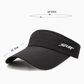 TRADERPLUS Sports Sun Visors Adjustable Empty Top Baseball Cap Breathable Quick Dry Golf Visor with UV Protection for Men Women (White)