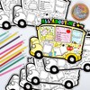 All About Me Student Posters- 40Pcs School Bus Read All