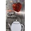 PRODYNE Stainless Steel Tea Infuser With Red Gem Heart