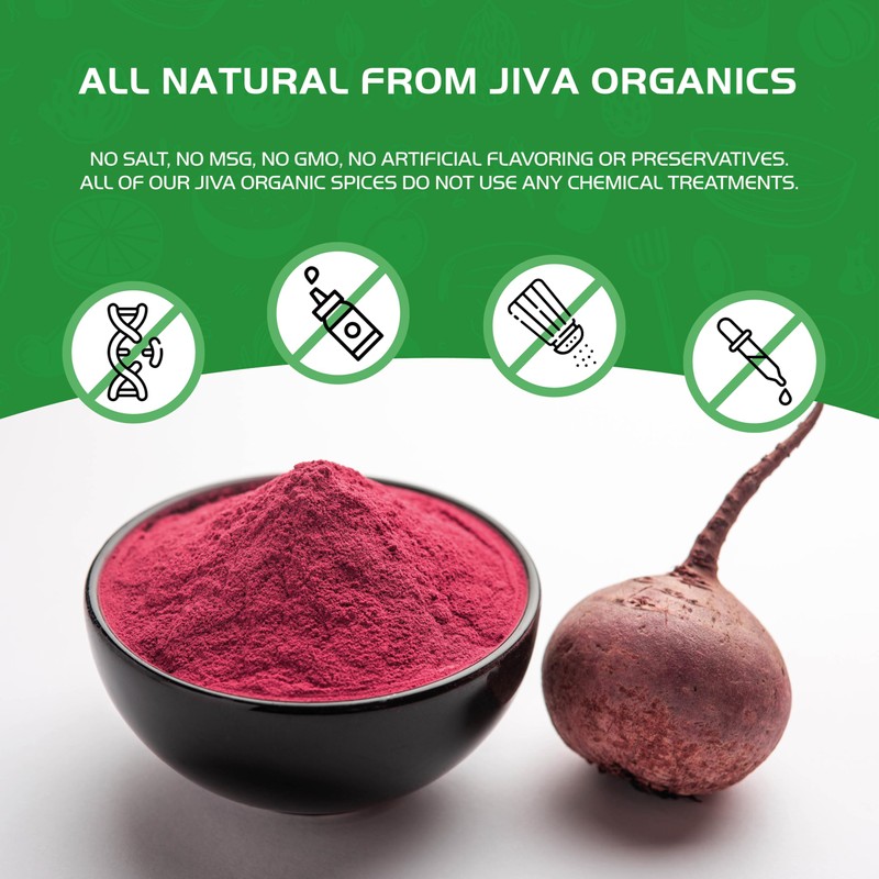 Jiva Organics Beet Root Powder 7 Oz Bag - for
