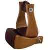 HILASON 4 Inch Western Tack Saddle Horse Wood Bell Stirrups