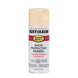 Rust-Oleum 7758830 Stops Rust Spray Paint, 12 oz, Satin Almond