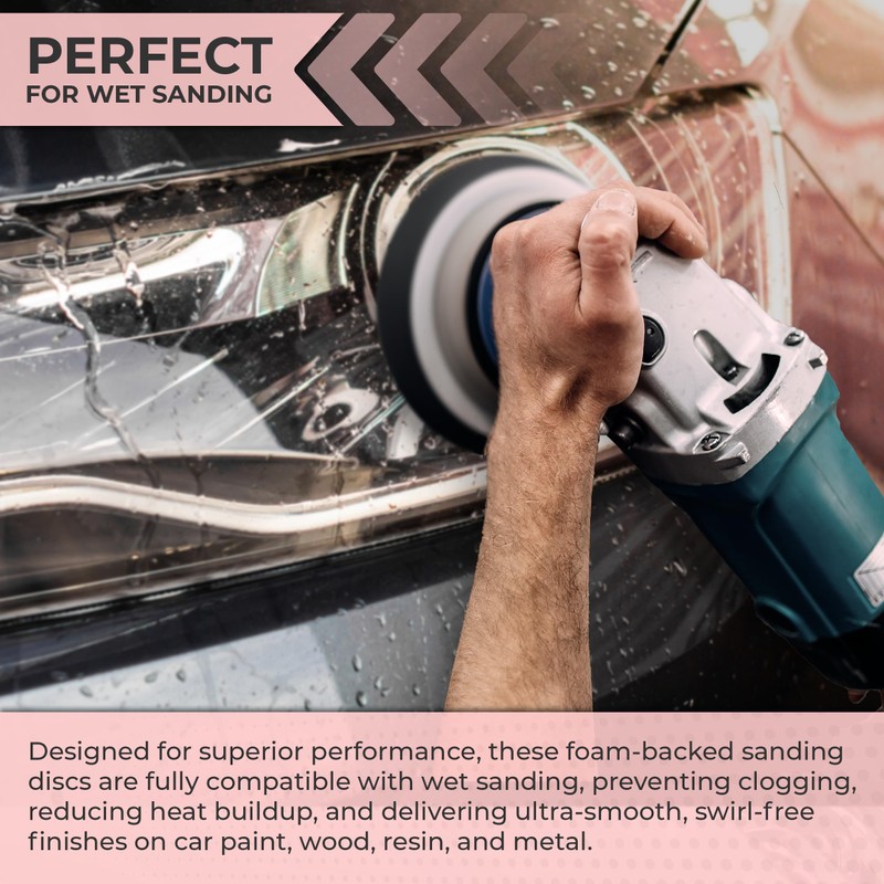 Sunmight Sunfoam Grip No Hole 6 Inch Sanding Discs -