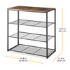Whitmor Modern Industrial 4-Tier Storage Shelves