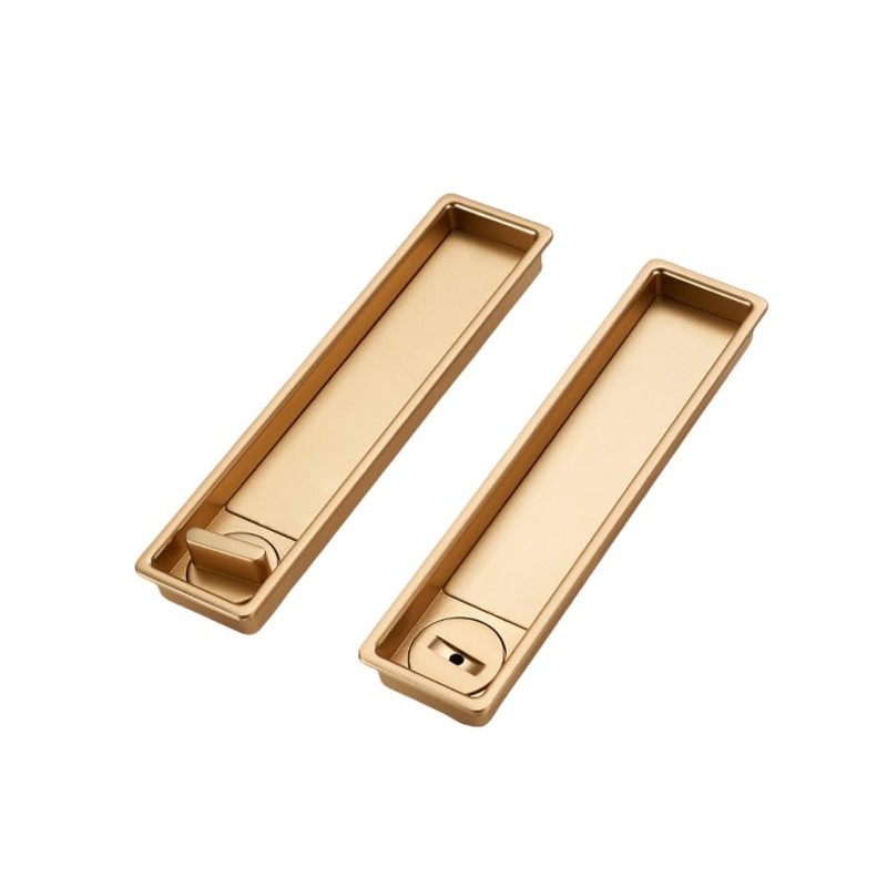 Hoconnie Pocket Door Handle Lock with Edge Pull, Privacy Sliding