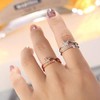 Dainty Butterfly Ring for Women Teen Girls Silver Rose Gold