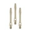 Aluminium Shafts, Metal Stems, Anodised, Short, Silver, (1 Set)