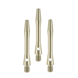 Aluminium Shafts, Metal Stems, Anodised, Short, Silver, (1 Set)