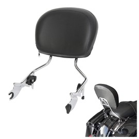 KUAFU Detachable Passenger Backrest Sissy Bar With Pad Compatible with 2009-2024 Harley Touring Road King Electra Glide CVO Street Glide Road Glide Ultra Limited Chrome