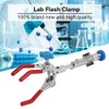 Lab Clamp 3 Prong,Adjustable Test Tube Flasks Clamp,Finger Swivel Style