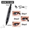 4 Stücke Eyeliner Wasserfest eyeliner stempel Schnell Trocknender Eyeliner Stempel
