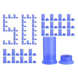 Bateria Power 50 Pairs Solar Connector Caps, Obvious Color Solar Panel Connectors End Caps IP68 Weather Resistant Male and Female Dust Cover -Soft Caps