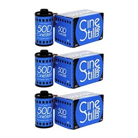 CineStill Film 50Daylight 35mm Film Boxed (36 Exposures, 3-Pack) Bundle (3 Items)