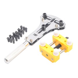 Watch Repair Tool Kit, Set of Back Opener Wrench and Large Watch Case Movement Holder for Waterproof Watch, Change Battery Yourself