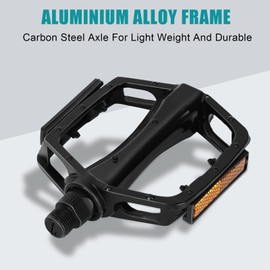 FITTOO Bike Pedal, Aluminum Alloy Pedal, Axle 9/16in, Bike Bicycle Pedals for Mountain Bike, Hybrid, Children Bike, Road Bike, Spinning Bike etc