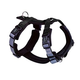 Nobby Daily Walk Comfort Harness, Black, S: Chest: 30-36 cm, Belly: 46-56 cm, Pack of 1