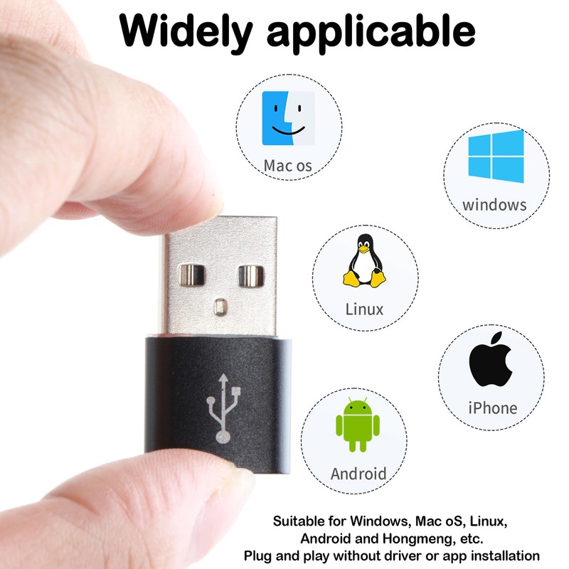 KEWAYO USB to USB C Adapter 10 Pack - Type