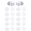 Zotech 20 Pcs White Replacement Earbud Tips for Beats Powerbeats3
