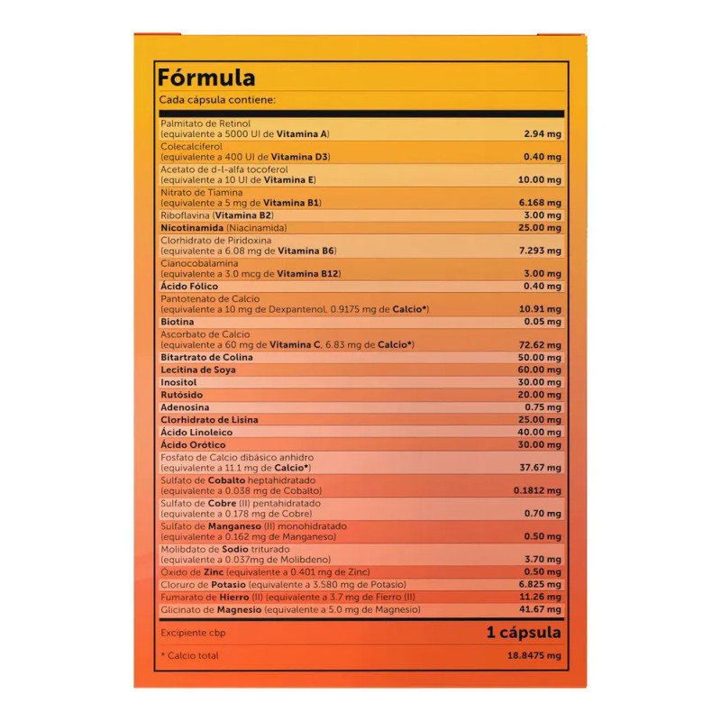 Vivioptal Vitaminas y Minerales 60 Cápsulas