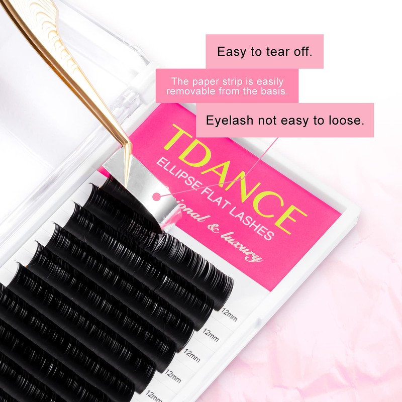 TDANCE Classic Lash Extensions Flat Lashes Eyelash Extensions 0.2mm C