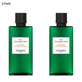 Hermes Eau d'Orange Verte for Unisex Hair and Body Shower Gel 5.4oz (Two 2.7 Ounce Bottles)