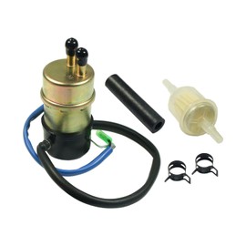 Electric Fuel Pump 12v (8mm In/Outlet) Compatible with Kawasaki Mule 3000 3010 3020 2520 2500 2510 1000 Repalce 49040-1055 KAF620 KF620