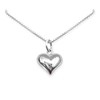 Sterling Silver Heart Necklace for Women, Mom Birthday Gift Necklace,