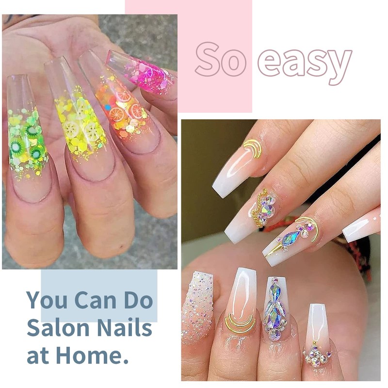 Nail Tips for Gel Nails, Venares 500 Pieces Acrylic Artificial