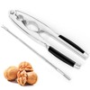 ChromLives Nutcracker Walnuts Nutcracker Metal Walnut Cracker with Non-Slip Handle,