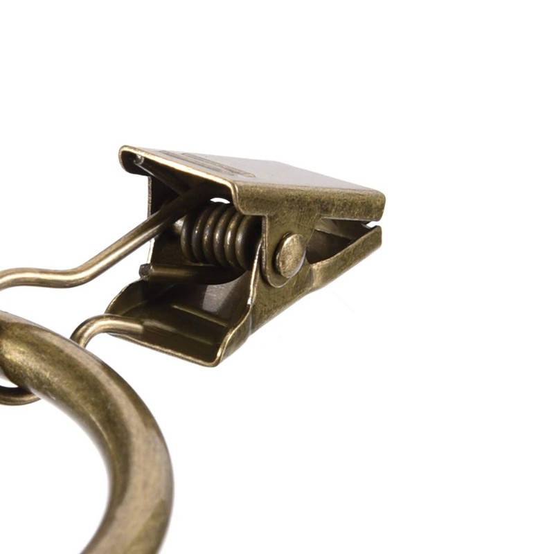 sourcingmap Curtain Clip Rings with Hooks Metal 1.5 Inch Inner