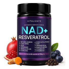 Nad+ Resveratrol Vitalizate 14+ Ingredientes 60 Cápsulas