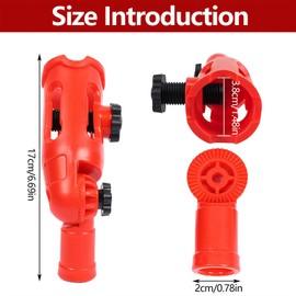 Extension Pole Attachments, Multi-Angle Paint Brush Extender Holder Universal Paint Brush Extension Handle Paint Edger Tool for Most Rollers Brush Scrapers