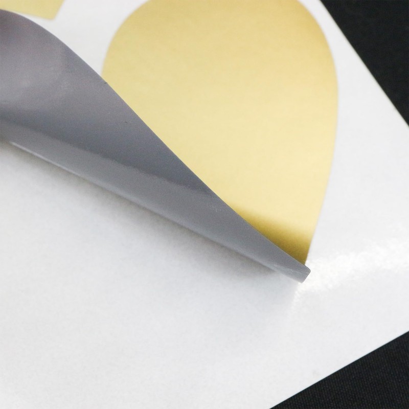 Scratch Seal Heart [Gold] Gold Large Scratch Seal Sticker 2.4