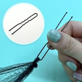 Updo Fixing Pin Thick U-pin 6cm (WFHZ0KE) / 어피 올림머리 고정핀 굵은 유핀 6cm (WFHZ0KE)