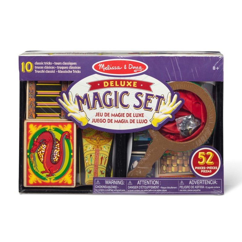 Melissa & Doug Deluxe Solid-Wood Magic Set With 10 Classic