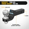 Nilight Trailer Hitch Ball Mount with 2-5/16Inch Trailer Ball &