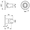 Ideal Standard BC806AA Idealrain Shower Holder for Hand Shower, Hand