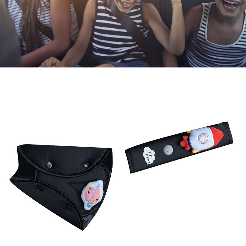 Car Seatbelt Cushion Pad Cute Soft Thick Polyester Kids Car