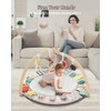 Suihuooo Baby Play Mat Activity Gym,6 Developmental Zones Tummy Time