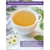 TeeLux Chamomile Passionflower Tea, Caffeine Free Tea with Lemon Balm,