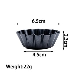 Adipn 6 Pcs Tart Tins Mini Non-Stick Tart Pans Round Quiche Pans for Baking Quiche Pie Tartlet Cheesecakes
