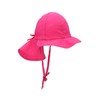 Sterntaler Unisex Flapper Hat with Ties and Neck Protection, magenta,