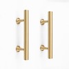 RZDEAL 3 Inch Kitchen Cabinet Handles Solid Brass Cabinet Pulls