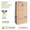 Stock Your Home 20 Lb Big Brown Paper Bags (400