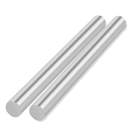 MUKCHAP - 2 barras redondas de aluminio 6061 de 1 pulgada de diámetro, barra de aluminio de 12 pulgadas de largo, barra sólida T6511 para manualidades